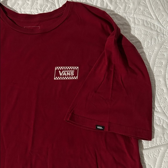 Vans Men's Burgundy Short Sleeve Tee - Picture 4 of 5
